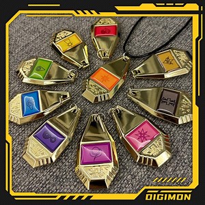 Digimon Tag and Crest Necklace for Costplay or Collection - Etsy