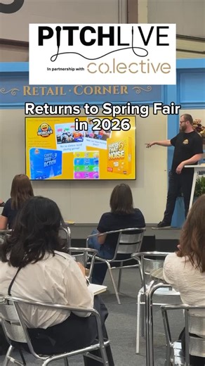 Pitch Live is BACK for 2026… and bigger than ever. 🎤✨ In partnership with co.lective, we’re hosting three live product pitch competitions at Spring Fair — made for founder-led, retail-ready brands. Think Dragons’ Den… but on the Spring Fair stage. Pitch your product. Get real feedback. Win a business-boosting prize worth £8,000. 📍 Merchant’s Corner, Hall 3 📅 1–3 February 2026 ⏳ Entries close 13 January Ready to take the mic? ENTER NOW. #pitchlive #springfair2026 #colective #retail #independen