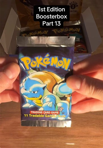 Unboxing Pokémon 1st Edition Booster Box Part 13