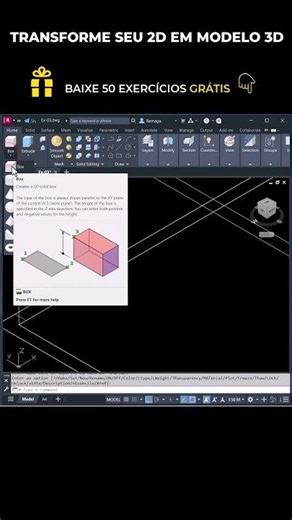 AutoCAD: Como Transformar Planta 2D em Modelo 3D