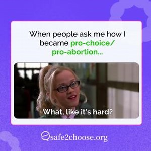 The decision becomes easy when you realize that it's a matter of respecting people's bodily autonomy. ️ #abortion #prochoice #proabortion #safe2choose | safe2choose | Facebook
