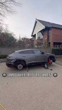 Lamborghini Urus - Alloy wheel refurbishment & paint / kerb damage repair.