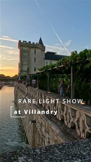 RARE LIGHT SHOW at Villandry Castle 🌕 🇫🇷 #LoireValley #FranceTravel