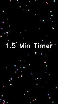 ⏳ 1.5 Minute Countdown Timer | Confetti Animation | Time's Up Alert