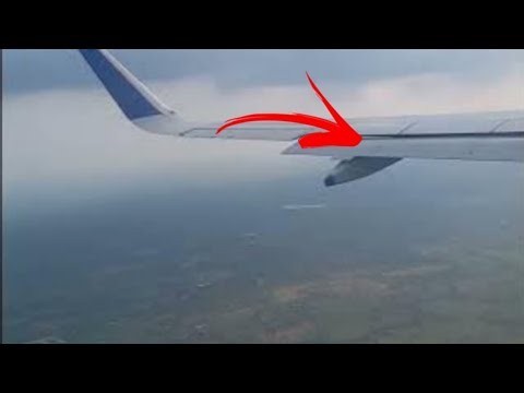 Flight Landing view from Inside Plane