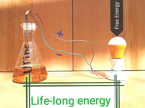 How to get lifelong free energy from URINE - Clean and sustainable energy- High voltage