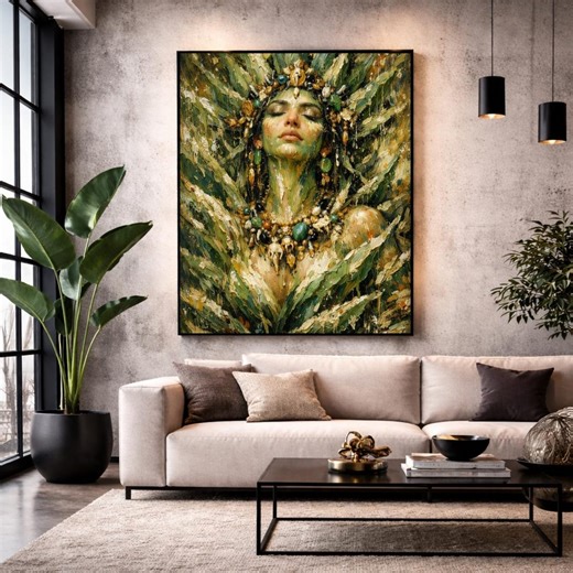 The Goddess Mayahuel Aztec Art - Mythology Art - Goddess Art Print - Esoteric Home Decor - Divine Feminine Art - Etsy