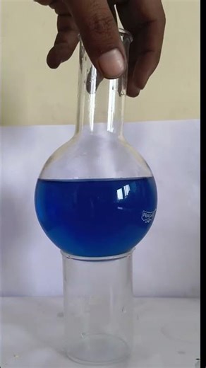 “Watch chemistry come alive as a simple reaction creates a stunning colour change! 🔬🎨✨”