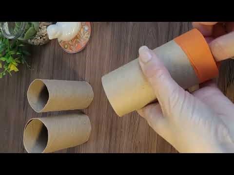 Como fazer Ideias com Rolo de Papel - brinquedos e enfeites #diy #decoração #brinquedos