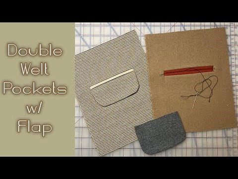 How to Sew Double Welt Pockets (with Optional Flap!)