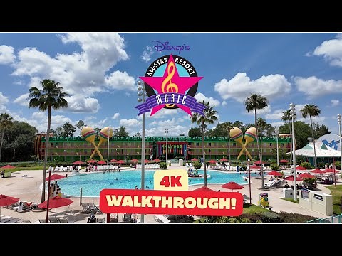 Disney's All Star Music Resort Ultimate Walkthrough and Room Tour in 4K | Walt Disney World 2024
