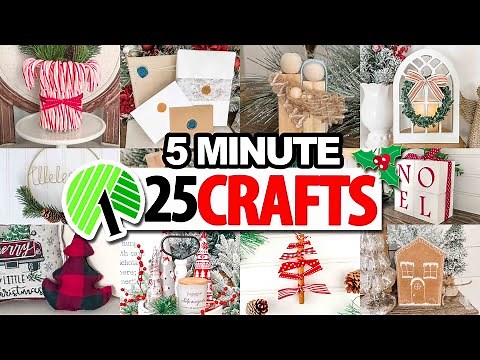 *25 BEST* Christmas Crafts made in only 5 MINUTES! Dollar Tree DIYs 2024
