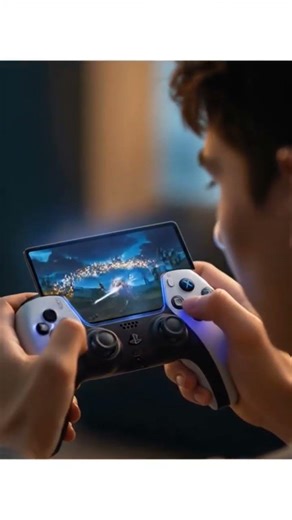 PS5 controller LCD screen games play war