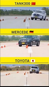 🚗 Stability Control Test | Toyota vs Mercedes Benz vs Tank 300 – #crash #lexus_2026 #usa #Lex600 #