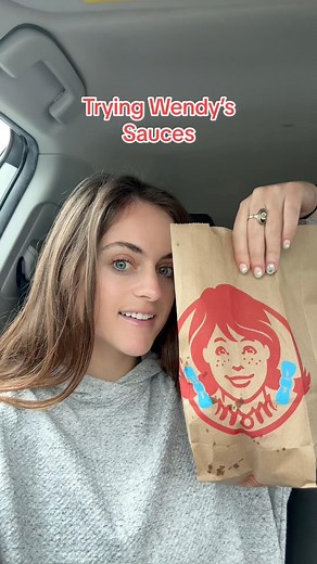 Trying Wendy’s Sauces ❤️#wendys #wendyssauces #dippingsauces #fries #wendysorder #fastfood #sauces | Sarah Margaret Eats | Facebook