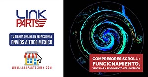 Compresores Scroll : Funcionamiento, ventajas y rendimiento volumétrico