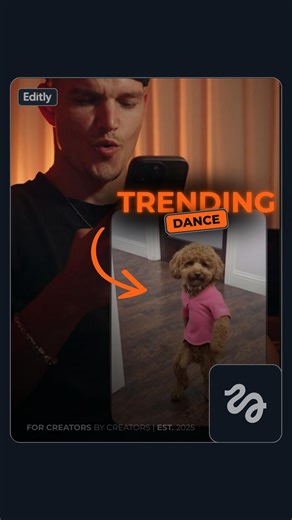 Editly HQ | Dennis Kruijswijk on Instagram: "I just turned my dog into a professional dancer and I can’t unsee it 🤣🕺 This trend blows up because it only takes one photo and a few clicks no editing skills, just straight-up AI magic with @higgsfield.ai The crazier part? Anyone can do this. Any pet. Any pose. Any style. It’s stupidly easy… and stupidly viral. #dance #dog .#reel Want the exact prompt I used to make this? Comment “PROMPT” and I’ll send it to you instantly 👀 Model: @lola.shape"