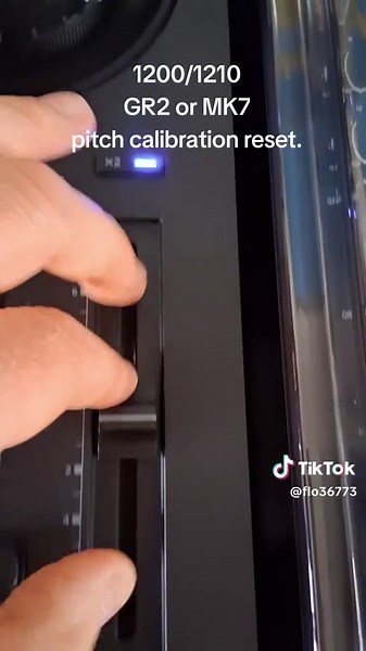 Pitch Calibration Reset for Technics SL 1200 GR and MK7