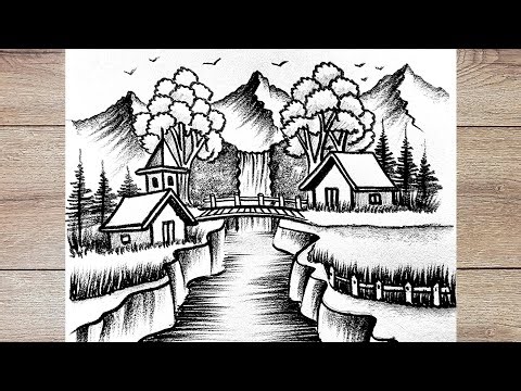How to drawing 3d landscape
