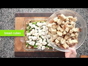 How to Make Savoury Asparagus & Chicken Bread Pudding