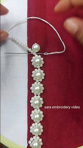 Embroidery for beginners 💜#embroidery #handembroidery #tutorial #beginnerembroidery