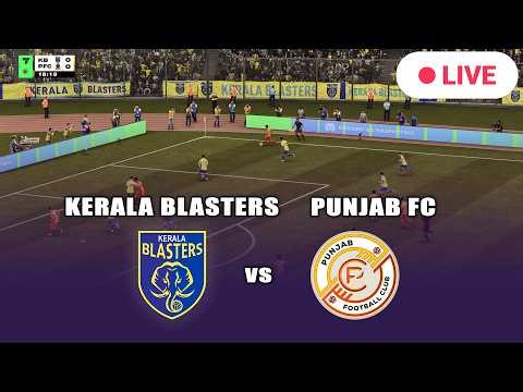 🔴Kerala Blasters FC v Punjab FC | Indian Super League Match Live Simulation | FC 26