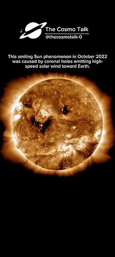 NASA Just Found a Smiling Sun 😳☀️ (Real Image!) #cosmo #shorts