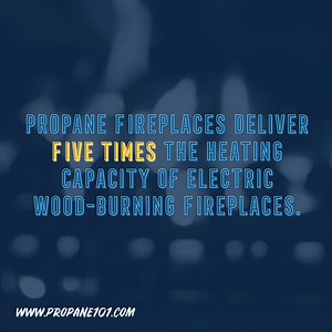 Stay in and cozy up by your propane-powered fireplace without having to worry about an expensive electric bill – https://ferrellgas.link/l4q. | Ferrellgas