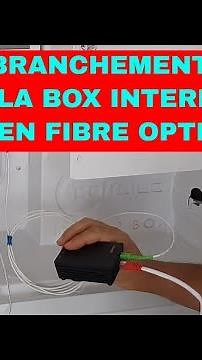 How to connect an internet box with a fiber optic subscription