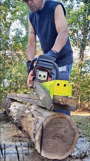 HomeMade Chainsaw Mill Making A Walnut Beam-Part 5