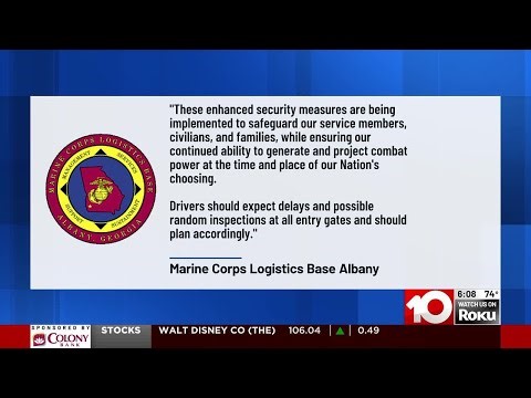 MCLB Albany implements heightened security measures at entry gates