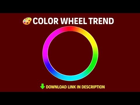Color Wheel Trend Template | Green Screen Overlay | Viral Editing Trend