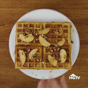 We put a waffle spin on the traditional apple stack cake. 🍎 http://bit.ly/2xVh0zG | HGTV