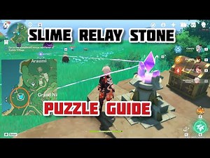 Slime Relay Stone Puzzle Guide Below Araumi | Genshin Impact Inazuma