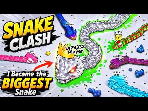 Snake Clash Gameplay 🔥 ( Epic Snake Clash - Day 7 ) | 🐍 I Became the BIGGEST Snake