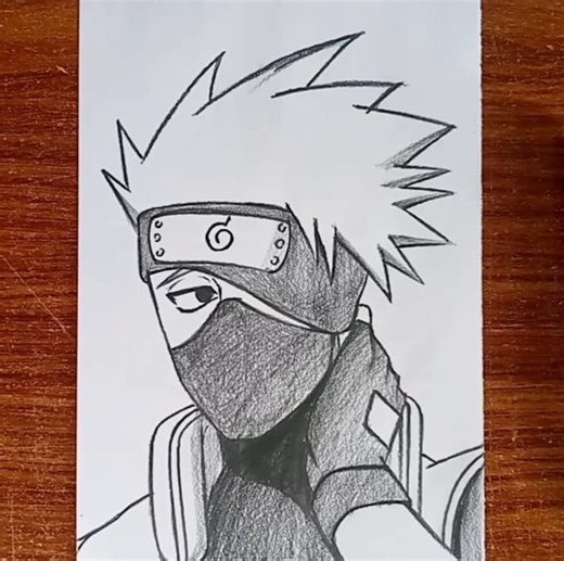 How to draw Kakashi #kakashi #artwork #artist #artistsoninstagram #easyart #americasgottalent | Dray Art King
