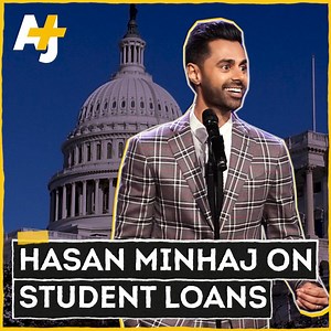 Hasan Minhaj breaks down the student loan crisis at a House Financial Services Committee hearing. | AJ