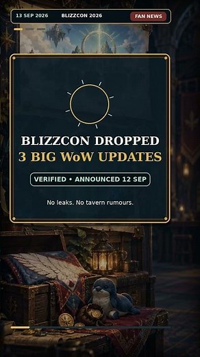 WoW: Forever + Eclipse + BlizzCon Rewards | 3 Updates
