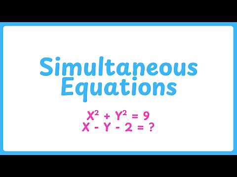 Quadratic Simultaneous Equations GCSE Maths | Year 10 & Year 11 | AQA Edexcel OCR