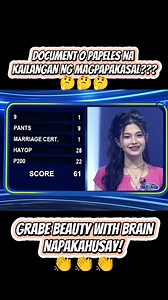 2.5M views · 13K reactions | DOCUMENT O PAPELES NA KAILANGAN NG MAGPAPAKASAL???樂樂樂GRABE BEAUTY WITH BRAIN NAPAKAHUSAY! #fbreelsfypシ゚ #highlightsシ゚ #fypシ゚ #FamilyFeudPH #FamilyFeud #artist #adsonreels | Mary Jane Ylanan Masarque | Facebook