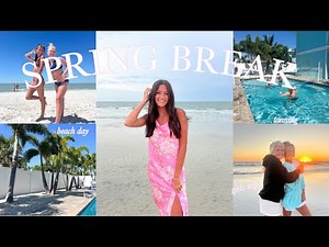 SPRING BREAK VLOG 2024 || beach days, tanning, & girls trip