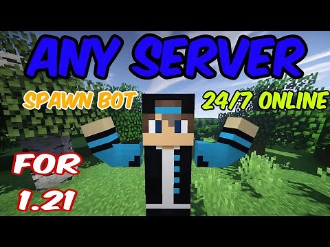 How to ADD *BOT* in Aternos Server 24/7 ONLINE For Version 1.21