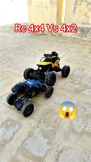 Rc Rock Crawler 4x4 Vs Red Rc Car 4x2 Tug Of War #shorts