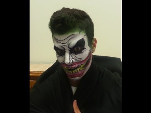 Joker Face Painting Tutorial (Batman)