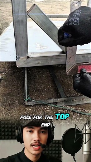 A practical way to cut hollow iron to fit when installed at an angle