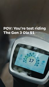 Step 1: Walk into the Ola Store Step 2: Test ride the Gen 3 Ola S1 Step 3: Walk out a different person | Ola Electric