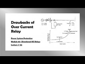 Power System Protection|| 5.6 || Drawbacks of Overcurrent Relay