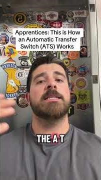 How an ATS switches a building from utility power to generator during outages. #Electrician #ATS