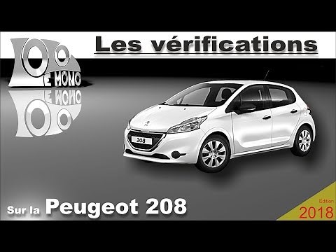 Peugeot 208: vérifications et sécurité routière
