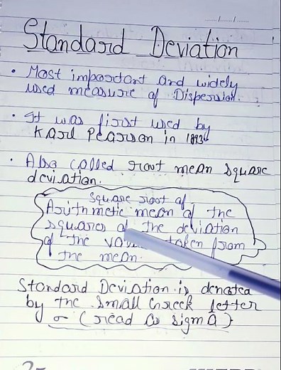 What is Standard Deviation? #statistics #bcom #class11